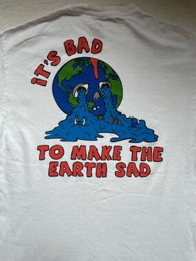Save the planet Earth day unisex white short sleeve tee